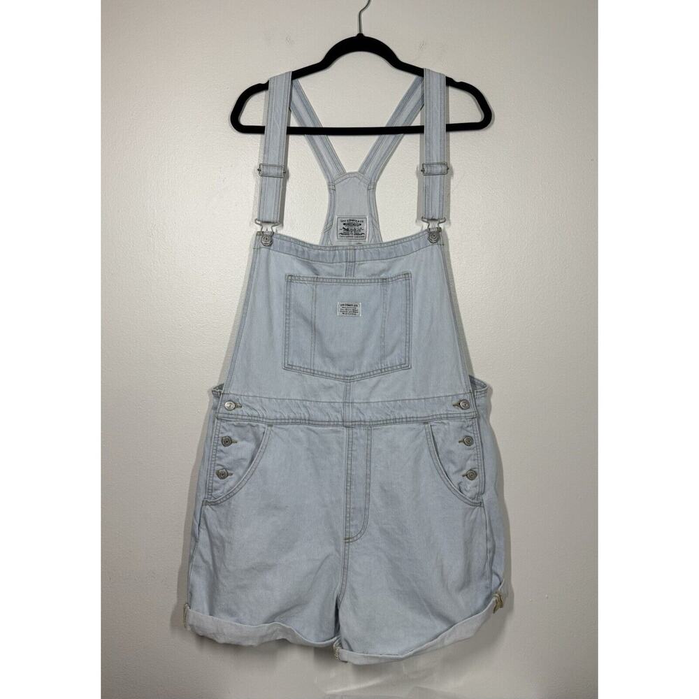 Levi’s Vintage Two Horse Brand Bib Work Clothing Overalls XL Denim Romper Retro